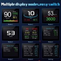 OBDSPACE P10 - car on-board computer - OBD2 scanner - digital - speed / fuel consumption / temperature gaugeDiagnosis