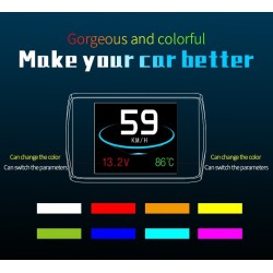 OBDSPACE P10 - car on-board computer - OBD2 scanner - digital - speed / fuel consumption / temperature gaugeDiagnosis