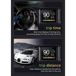 OBDSPACE P10 - car on-board computer - OBD2 scanner - digital - speed / fuel consumption / temperature gaugeDiagnosis