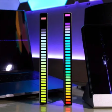 Kolorowa tuba RGB - taśma LED - USB - Bluetooth - lampka rytmiczna głosu / muzykiPaski