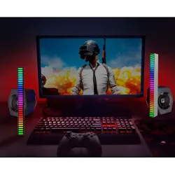 Kolorowa tuba RGB - taśma LED - USB - Bluetooth - lampka rytmiczna głosu / muzykiPaski