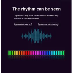 Kolorowa tuba RGB - taśma LED - USB - Bluetooth - lampka rytmiczna głosu / muzykiPaski