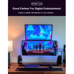 Kolorowa tuba RGB - taśma LED - USB - Bluetooth - lampka rytmiczna głosu / muzykiPaski