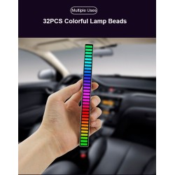 Kolorowa tuba RGB - taśma LED - USB - Bluetooth - lampka rytmiczna głosu / muzykiPaski