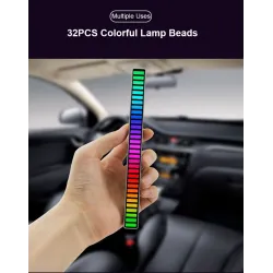 Kolorowa tuba RGB - taśma LED - USB - Bluetooth - lampka rytmiczna głosu / muzykiPaski