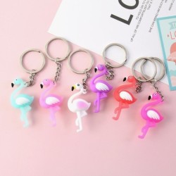 Flamingo keychains - 6 pieces