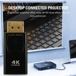 Konwerter DP na HDMI - przejściówka - 4K - do PC / TV / projektorówRozgałęźniki