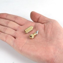 Keychain with mini knife - stainless steelKeyrings