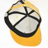 Czapka z daszkiem - skórzana snapback - z metalowym liściem - w stylu hip hopCzapki & Kapelusze