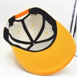 Czapka z daszkiem - skórzana snapback - z metalowym liściem - w stylu hip hopCzapki & Kapelusze