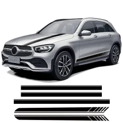 Styl C63 - paski boczne / dachowe - naklejki samochodowe - dla Mercedes Benz GLC ClassNaklejki