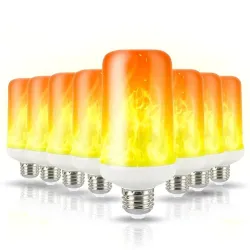 Migocząca żarówka LED - efekt płomienia świecy - E14 / E27 / B22E27