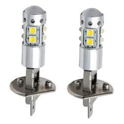 Żarówka samochodowa - H1 - 6000K - 80W - COB LED - 2 sztukiH1
