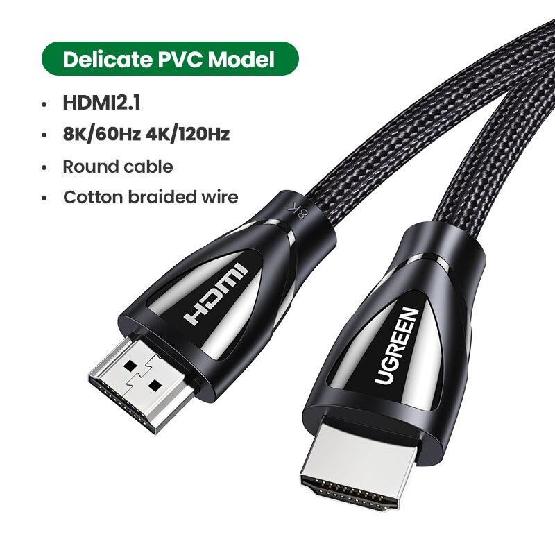 Ugreen - kabel HDMI 2.1 - 8K/60Hz / 4K/120Hz - 48Gbps - HDR10 / HDCP2.2Kable