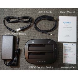 ORICO 2.5 - 3.5 Inch Twardy Dysk Stacja Dokująca USB 3 - Dual-bay HDD - SSD Hard DriveDyski twarde
