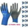 Working protective gloves - flexible - nylon / polyester - 12 pairsSafety & protection