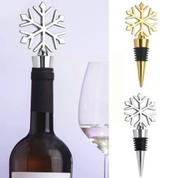 Wine bottle stopper - vacuum - zinc alloy - snowflake shapedBar supply