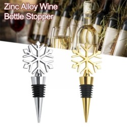 Wine bottle stopper - vacuum - zinc alloy - snowflake shapedBar supply