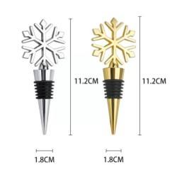 Wine bottle stopper - vacuum - zinc alloy - snowflake shapedBar supply