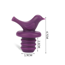 Wine bottle stopper - silicone - bird shapedBar supply
