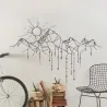 Winylowa naklejka ścienna - geometryczne góry / słońce / strzałkiNaklejki Ścienne