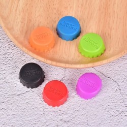 Silicone beer bottle cap - reusable stopper - 6 piecesBar supply