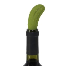 Silicone wine bottle stopper - cucumber shaped - reusableBar supply