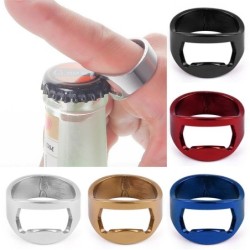 Bottle opener - stainless steel finger ringBar supply