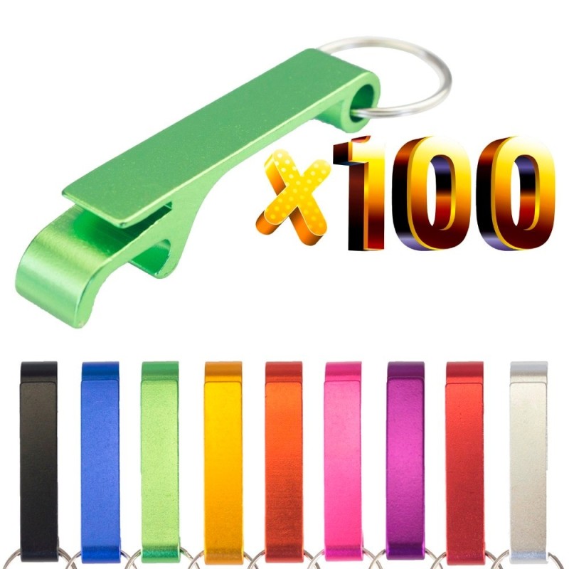 Aluminiowy otwieracz do puszek / butelek - z brelokiem - grawerunek gratis - 100 sztukBar Zaopatrzenie Aluminiowy otwieracz do puszek / butelek - z brelokiem - grawerunek gratis - 100 sztukBar Zaopatrzenie