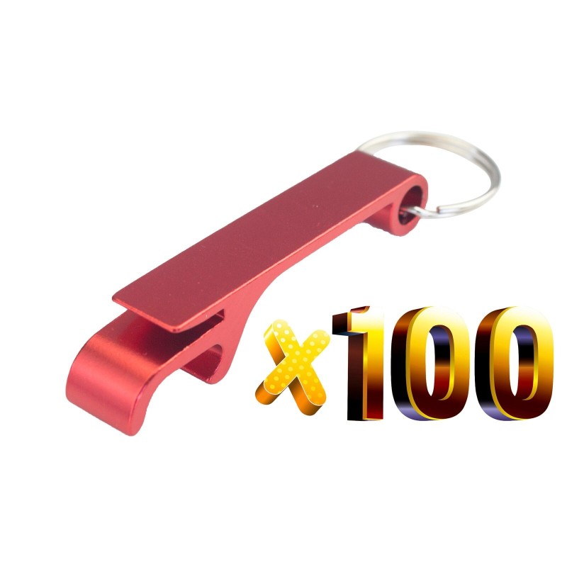 Aluminiowy otwieracz do puszek / butelek - z brelokiem - grawerunek gratis - 100 sztukBar Zaopatrzenie Aluminiowy otwieracz do puszek / butelek - z brelokiem - grawerunek gratis - 100 sztukBar Zaopatrzenie
