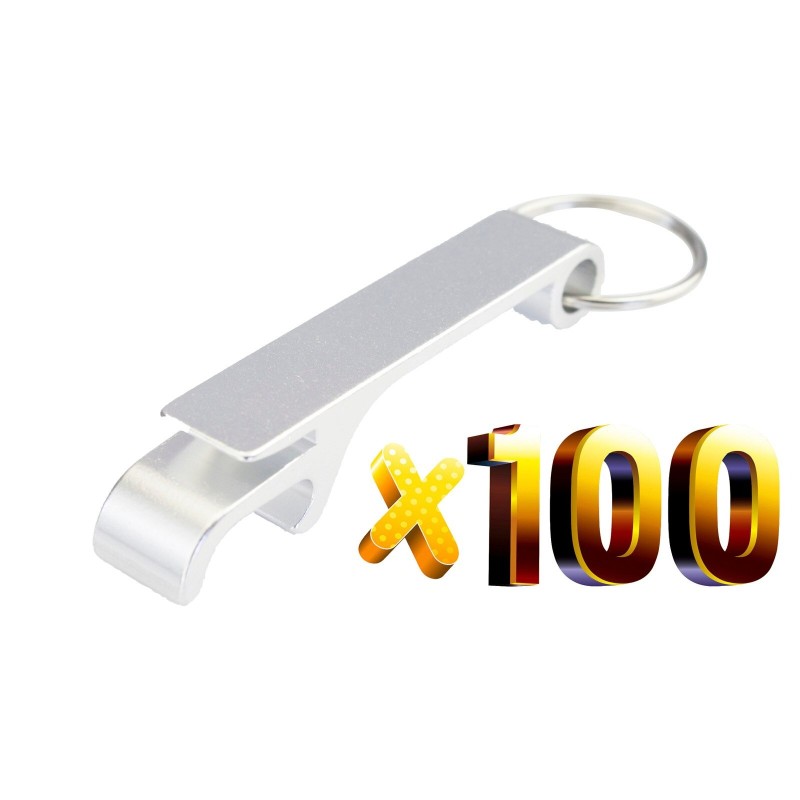 Aluminiowy otwieracz do puszek / butelek - z brelokiem - grawerunek gratis - 100 sztukBar Zaopatrzenie Aluminiowy otwieracz do puszek / butelek - z brelokiem - grawerunek gratis - 100 sztukBar Zaopatrzenie