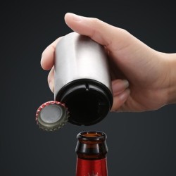 Automatyczny otwieracz do butelek piwa - magnetyczny - wciskany - stal nierdzewnaBar Zaopatrzenie