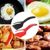 Wielofunkcyjna szpatułka 2 w 1 - nieprzywierające szczypce - kuchenne narzędzie do gotowaniaSztućców