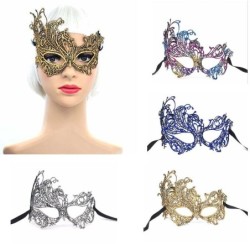 Colorful eye mask - hollow out lace - for masquerade / HalloweenMasks