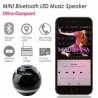 Bluetooth - mini okrągły głośnik - LED - z subwooferem - Hi-Fi - TF - FM - AUX - magiczna kulaBluetooth Głośniki