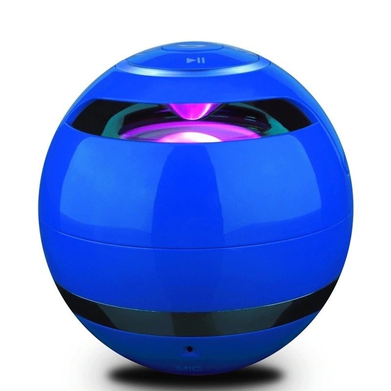 Bluetooth - mini okrągły głośnik - LED - z subwooferem - Hi-Fi - TF - FM - AUX - magiczna kulaBluetooth Głośniki