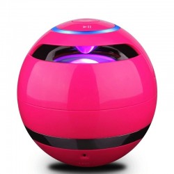 Bluetooth - mini round speaker - LED - with subwoofer - Hi-Fi - TF - FM - AUX - magic ballBluetooth speakers