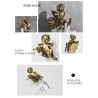 Bronze hooks with angels - shelf - towel rack - wall mounted bathroom accessoriesBathroom & Toilet