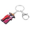 Acrylic Halloween skeleton couple - keychainKeyrings