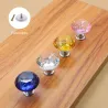 Elegant furniture knobs - glass diamond shapeFurniture