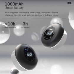 Bluetooth - bezprzewodowy - przenośny - głośnik prysznicowy - wodoodporny - z mikrofonem - FM - wyświetlacz LCDBluetooth Głoś...