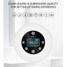 Bluetooth - bezprzewodowy - przenośny - głośnik prysznicowy - wodoodporny - z mikrofonem - FM - wyświetlacz LCDBluetooth Głoś...