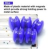Kolorowe przyciski magnetyczne - uchwyty na papier / tablice - szpilki - magnesy na lodówkę - 20mm - 10 sztukMagnesy