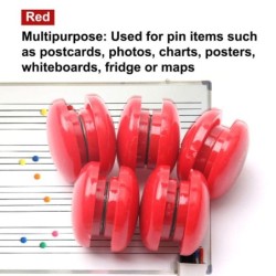 Kolorowe przyciski magnetyczne - uchwyty na papier / tablice - szpilki - magnesy na lodówkę - 20mm - 10 sztukMagnesy