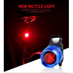Lampka rowerowa LED - ostrzegawcze światło bezpieczeństwa - wodoodpornaŚwiatła