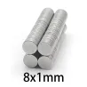 N35 - magnes neodymowy - mocna okrągła tarcza - 8mm * 1mm - 50 - 1000 sztukN35