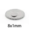 N35 - magnes neodymowy - mocna okrągła tarcza - 8mm * 1mm - 50 - 1000 sztukN35