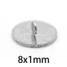 N35 - magnes neodymowy - mocna okrągła tarcza - 8mm * 1mm - 50 - 1000 sztukN35
