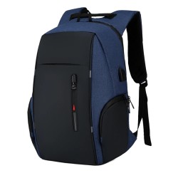 Modny plecak - torba na laptopa 15,6 cala - port USB do ładowania - wodoodpornyPlecaki