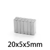 N35 - magnes neodymowy - mocny blok prostopadłościanu - 20mm * 5mm * 5 mm - 5 - 100 sztukN35